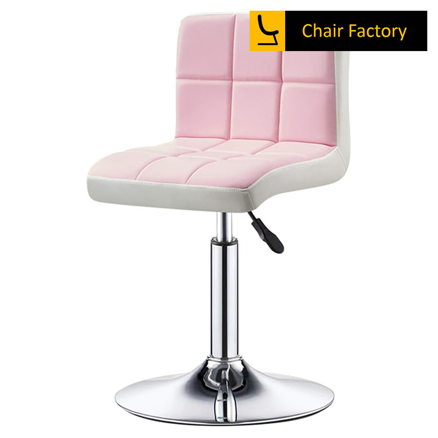 Timon Light Pink and White  Lab Stool